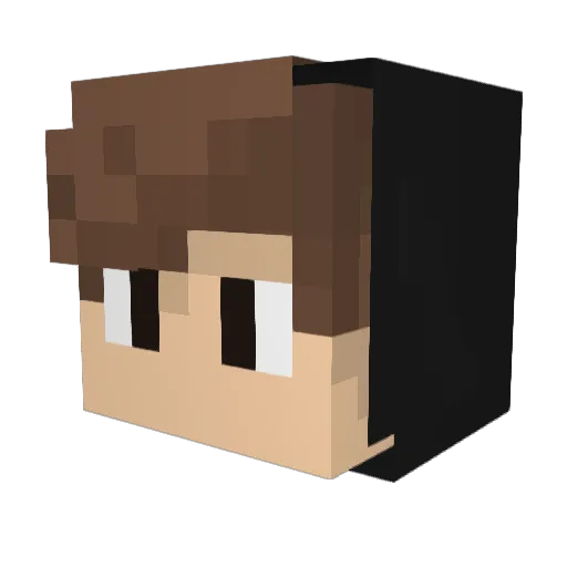noizraptor Minecraft avatar head, 3D render