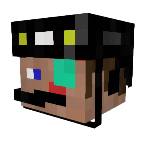 nojatron2000 Minecraft avatar head, 3D render