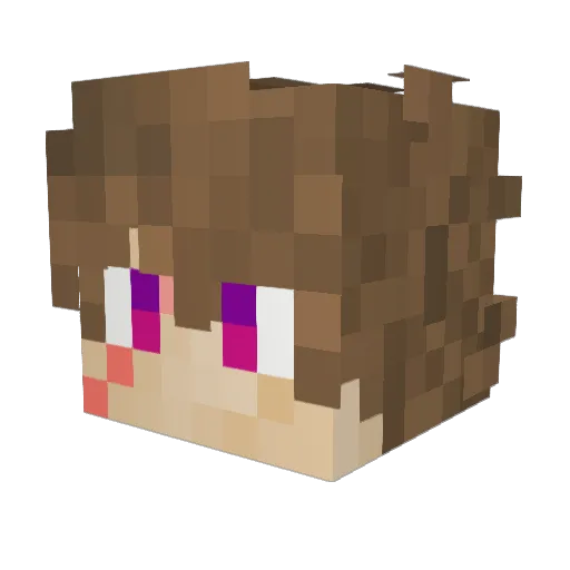 nojoborgf Minecraft avatar head, 3D render