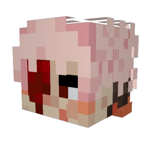 nojus121 Minecraft avatar head, 3D render