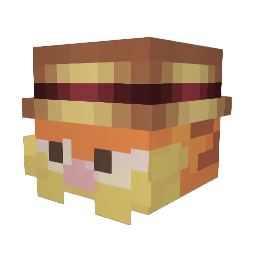 nokennaa Minecraft avatar head, 3D render