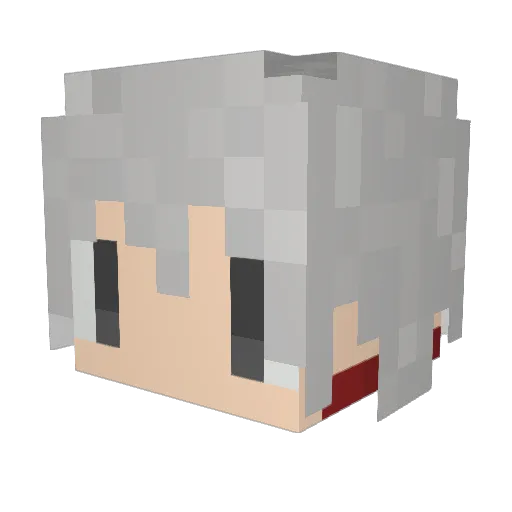 nokia0806 Minecraft avatar head, 3D render
