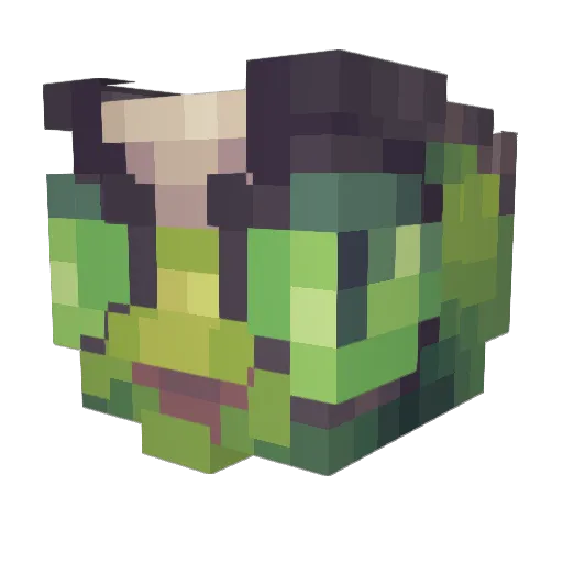 nokiaa_ Minecraft avatar head, 3D render