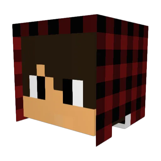 nokinhort Minecraft avatar head, 3D render
