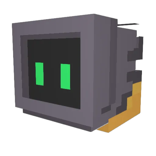 nokk1XD Minecraft avatar head, 3D render