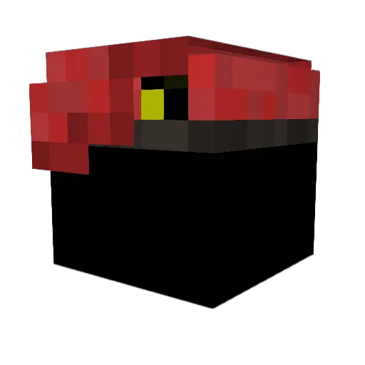 nokomann Minecraft avatar head, 3D render