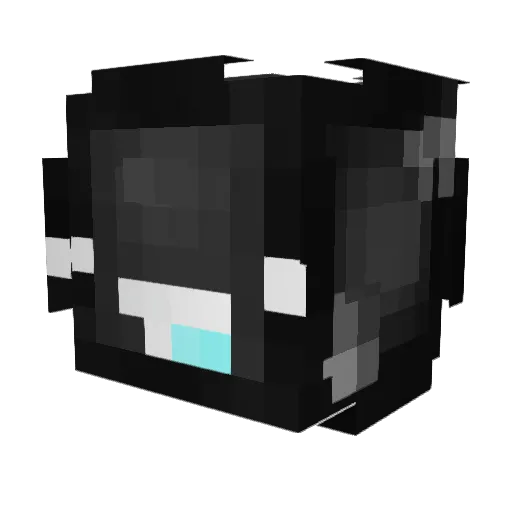 nokoooz Minecraft avatar head, 3D render