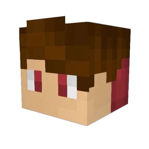 nolam10 Minecraft avatar head, 3D render