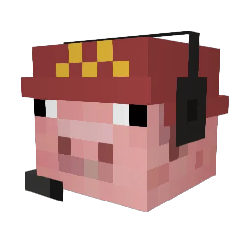nolawiii Minecraft avatar head, 3D render