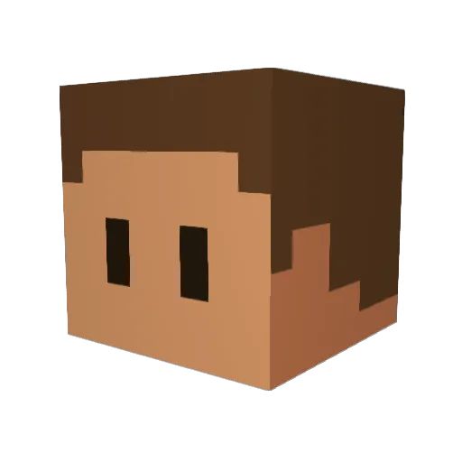 nolbert82 Minecraft avatar head, 3D render