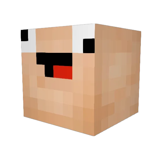 nolds Minecraft avatar head, 3D render