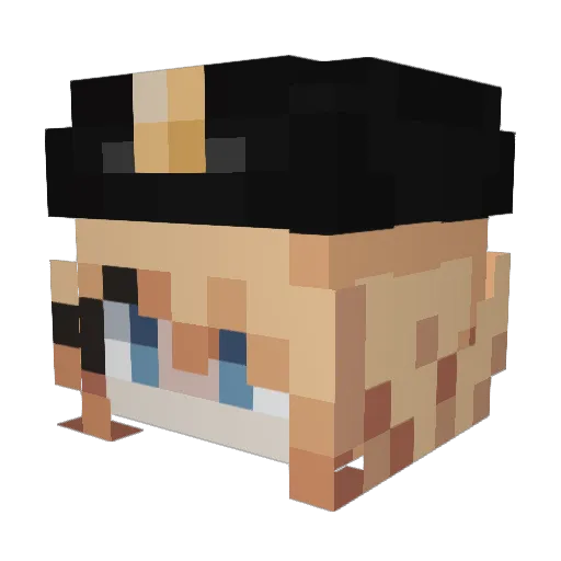 nolia_sinclair Minecraft avatar head, 3D render