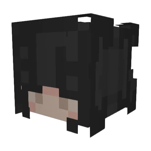 nolita Minecraft avatar head, 3D render