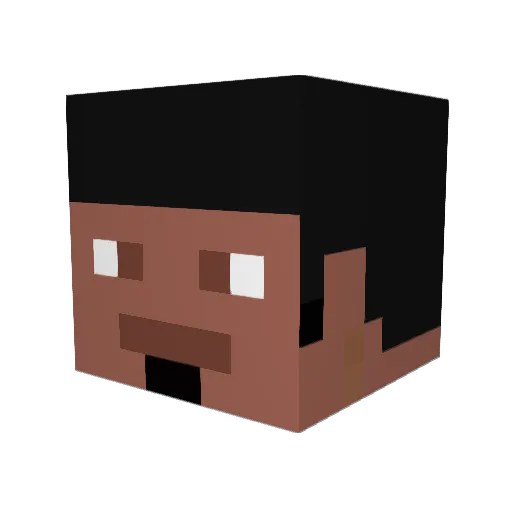nollis7 Minecraft avatar head, 3D render
