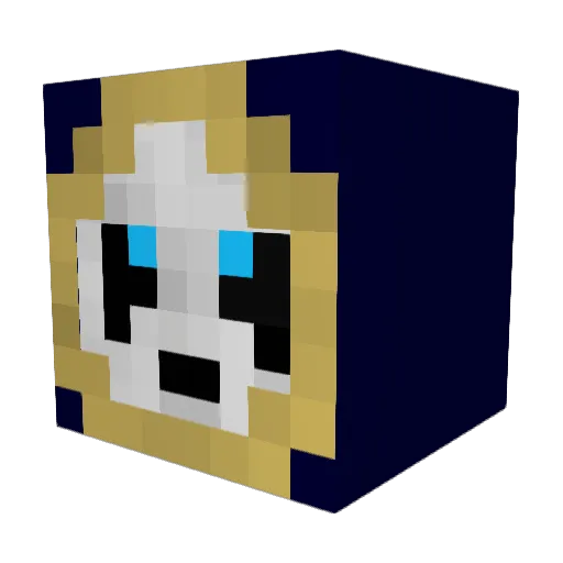 noln900 Minecraft avatar head, 3D render