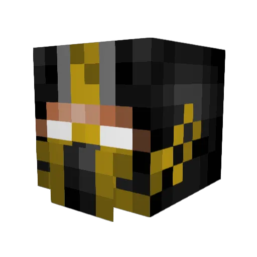 nolte12 Minecraft avatar head, 3D render
