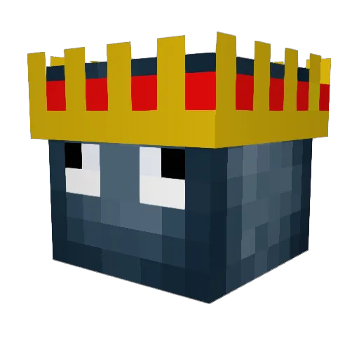 nolydog Minecraft avatar head, 3D render