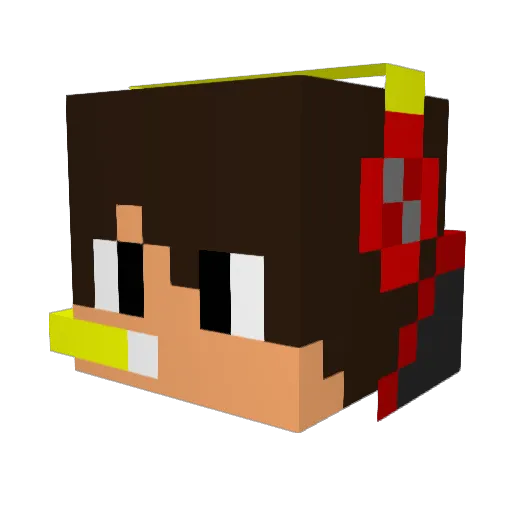 noma4321 Minecraft avatar head, 3D render