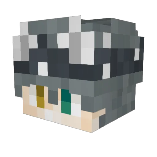 nomad_tharik Minecraft avatar head, 3D render
