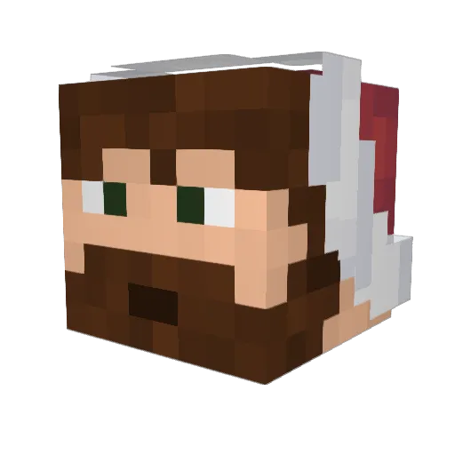 nomadjimbob Minecraft avatar head, 3D render
