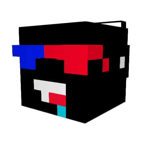 nomalhan Minecraft avatar head, 3D render