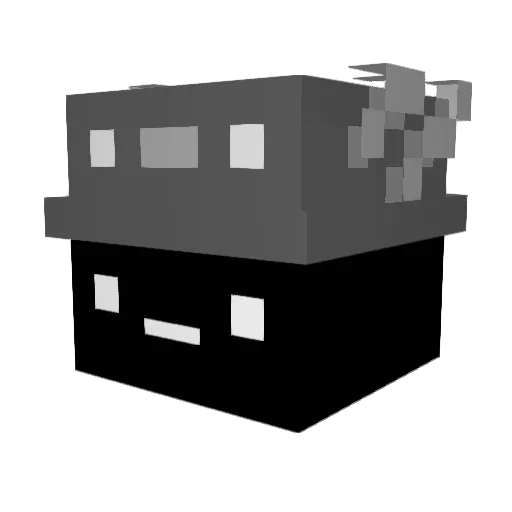 nomiS92011 Minecraft avatar head, 3D render