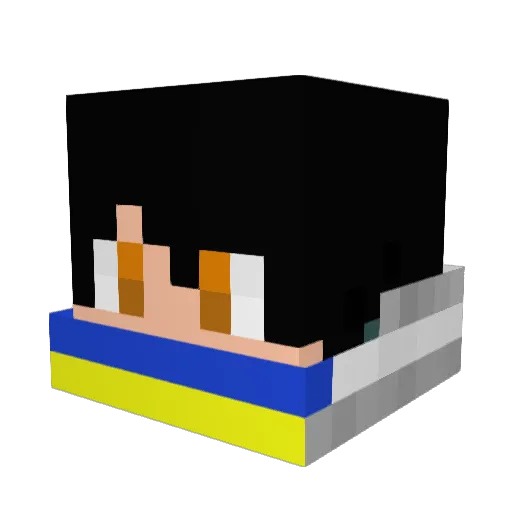 nomirenanime_ Minecraft avatar head, 3D render