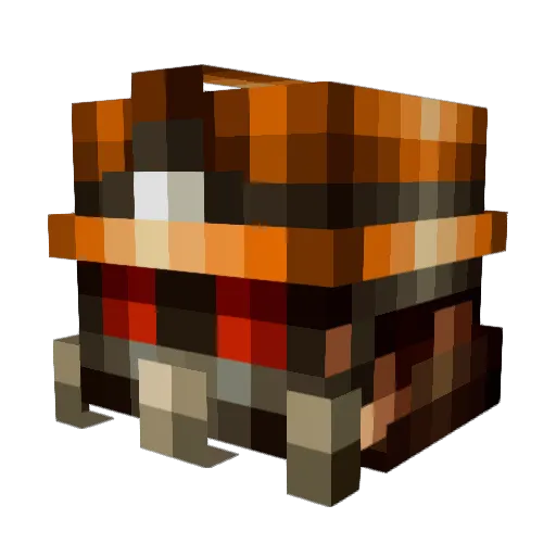 nomispark Minecraft avatar head, 3D render