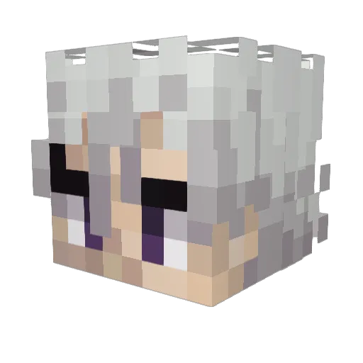 nommood Minecraft avatar head, 3D render