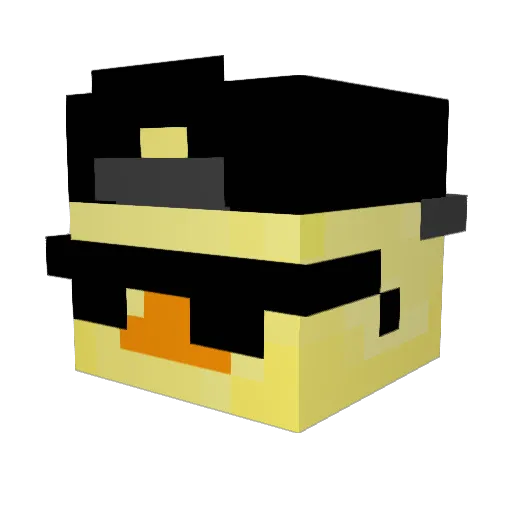 nomnom4200 Minecraft avatar head, 3D render