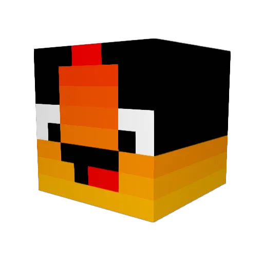 nomnom99jk Minecraft avatar head, 3D render