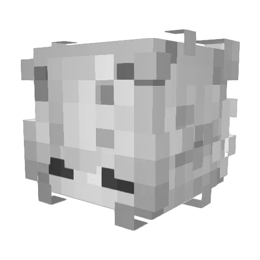 nomnomvitamin Minecraft avatar head, 3D render