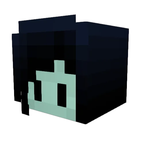 nomogram Minecraft avatar head, 3D render
