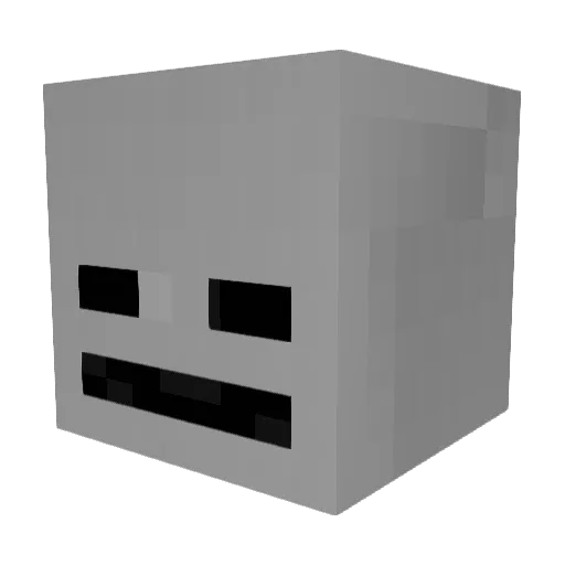 nomunomosu Minecraft avatar head, 3D render