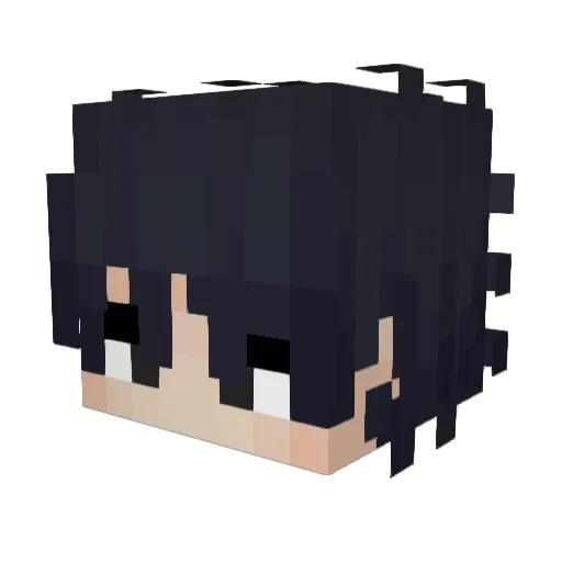 nomw Minecraft avatar head, 3D render