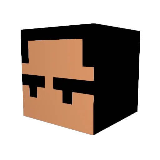 nonNoise Minecraft avatar head, 3D render