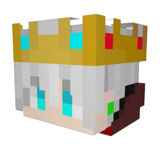nonSoulz Minecraft avatar head, 3D render