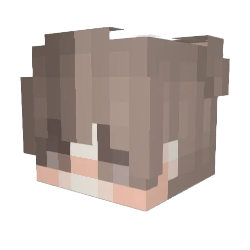 non_Universal Minecraft avatar head, 3D render