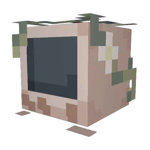 non_kanik Minecraft avatar head, 3D render