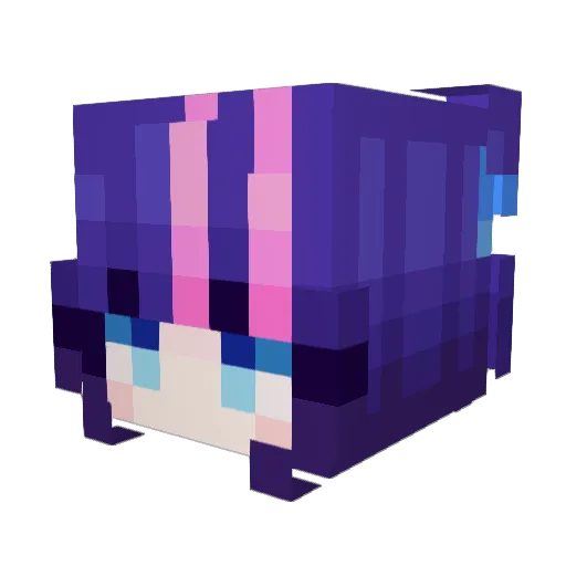 nona272 Minecraft avatar head, 3D render