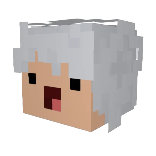 noname1899 Minecraft avatar head, 3D render