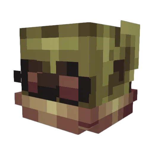 noname_kyo Minecraft avatar head, 3D render