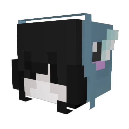 nonameexisted Minecraft avatar head, 3D render