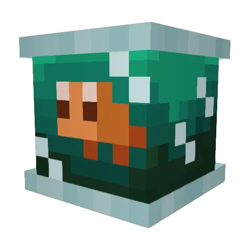 nonaperson Minecraft avatar head, 3D render