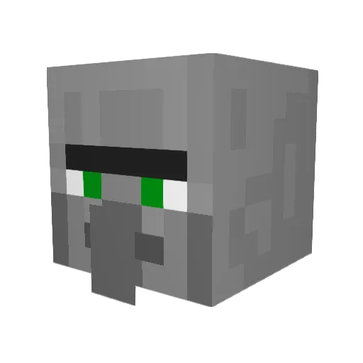 nonathankoos Minecraft avatar head, 3D render