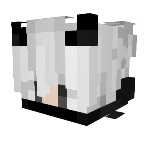 nonbinary7 Minecraft avatar head, 3D render
