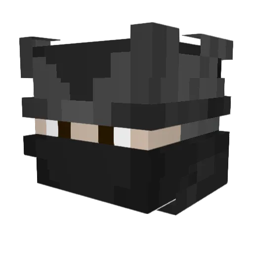 nonculpability Minecraft avatar head, 3D render