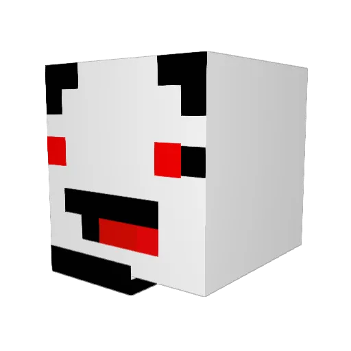none_pvp Minecraft avatar head, 3D render