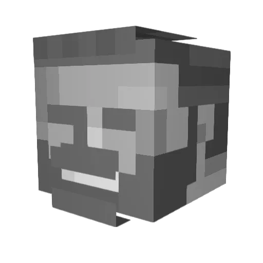 nongchen18 Minecraft avatar head, 3D render