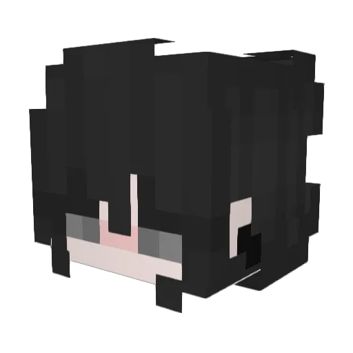 nongmuye Minecraft avatar head, 3D render